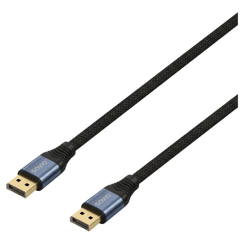 Savio CL-210 câble DisplayPort 2 m Noir