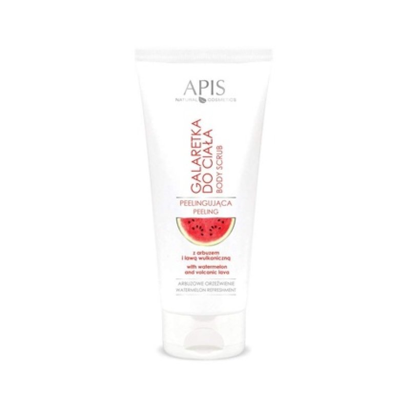 Apis Watermelon Refreshing Body Gel Scrub with Watermelon and Volcanic Lava 650g