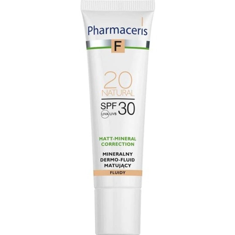 Pharmaceris F Matte Mineral Correction Fluid Make Up 20 Natural