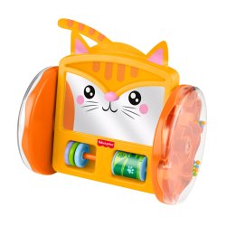 Fisher-Price FP Pets Crawl-After Kitty Mirror, Baby Tummy Time & Crawling Activity Toy