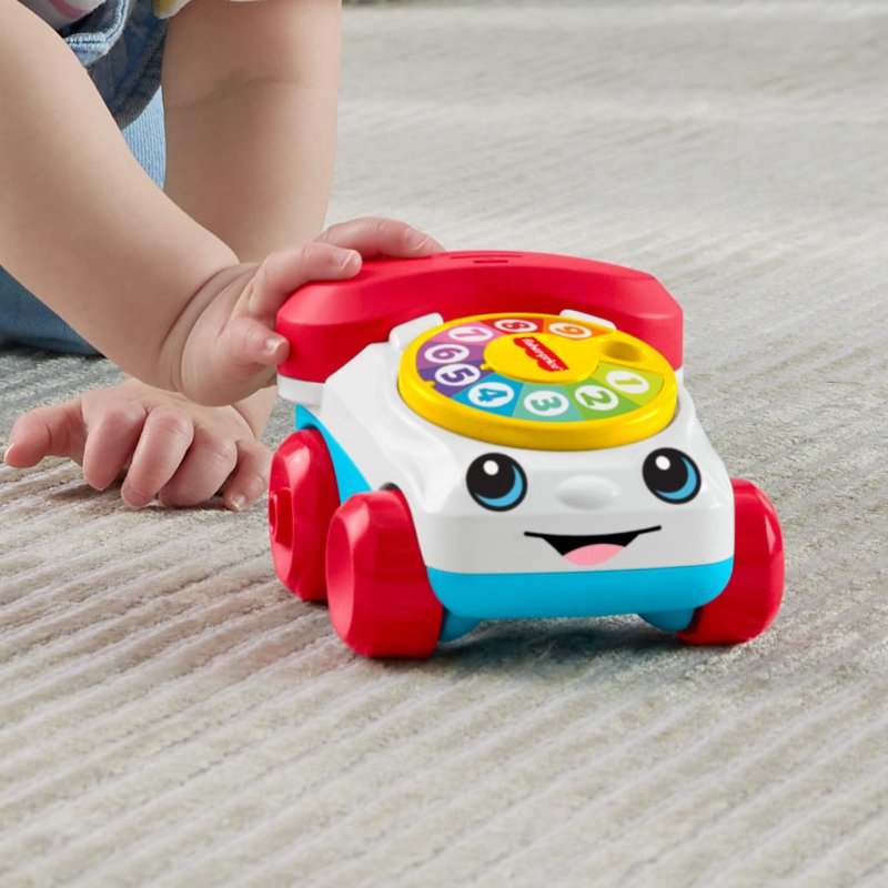Fisher-Price Fisher-Price-Mon Premier Téléphone Animé à Pousser-avec effets sonores