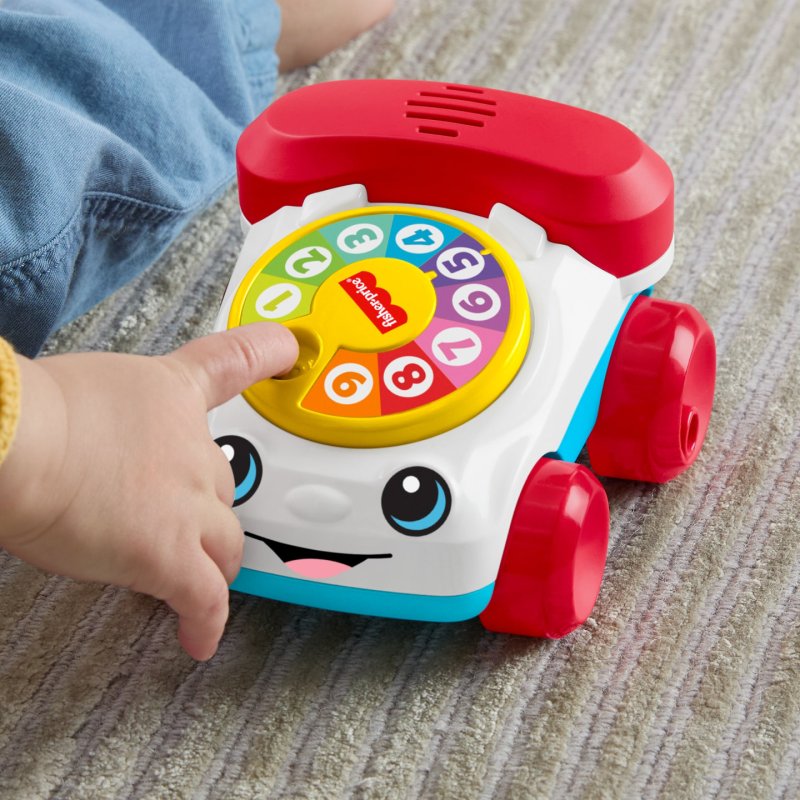 Fisher-Price Fisher-Price-Mon Premier Téléphone Animé à Pousser-avec effets sonores