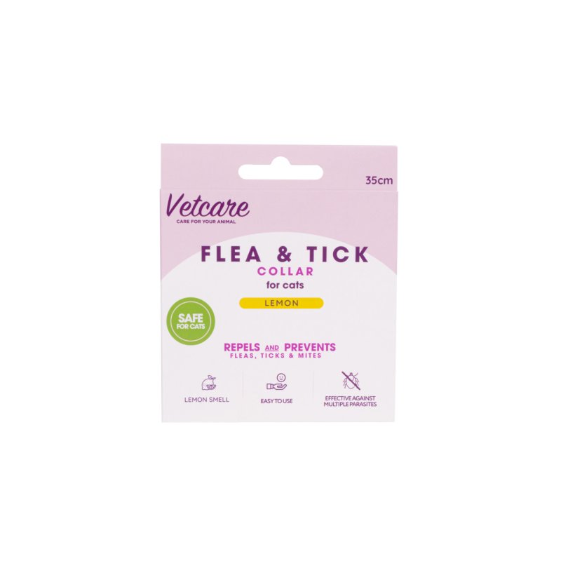 vetcare - Flea & Tick Collar For Cat - Lemon - 35cm