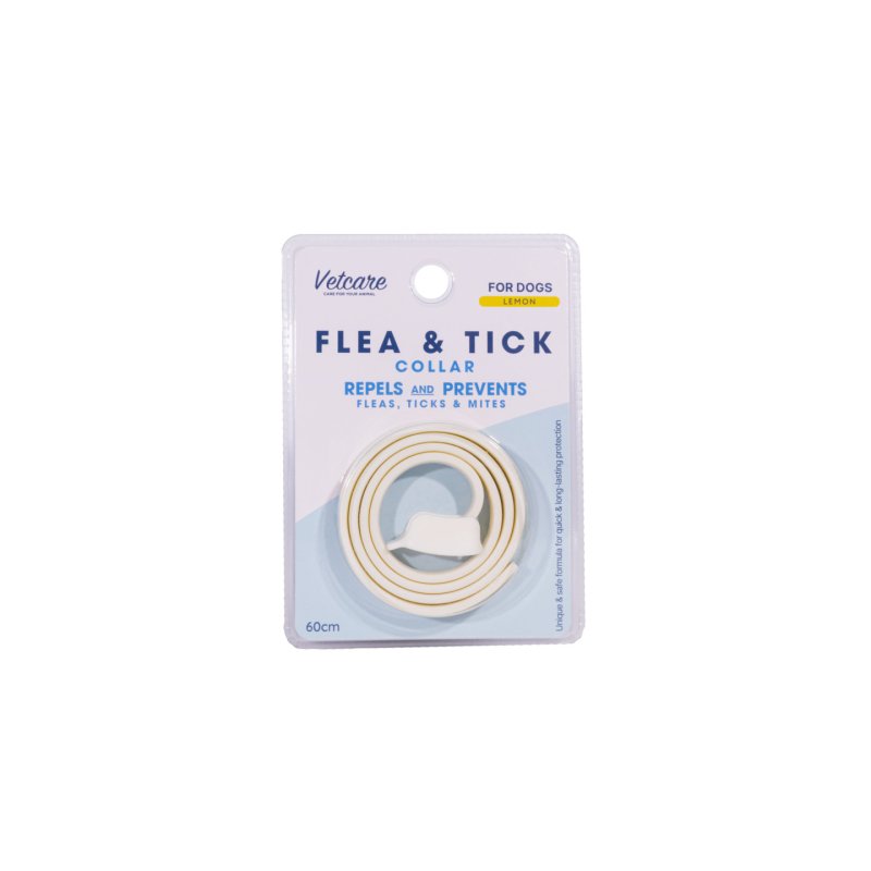 vetcare - Flea & Tick Collar For Dog - Lemon - 60cm
