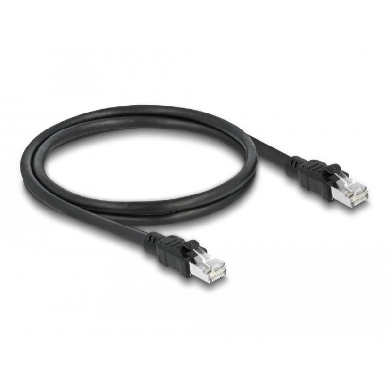 Delock Netzwerkkabel RJ45 Cat.6A F/UTP mit innerem Metallmantel 1 m