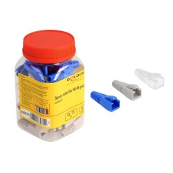 DeLOCK Strain relief for RJ45 plug cuttable set 50 pieces coloured