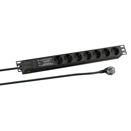 EFB Elektronik EK631DE.3 multiprise 2 m 7 sortie(s) CA Intérieure Noir