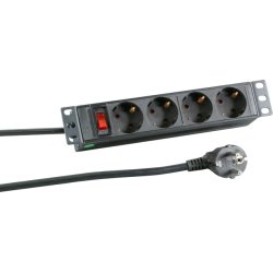 EFB Elektronik EK631DE.11 power extension 2 m 4 AC outlet(s) Indoor Black