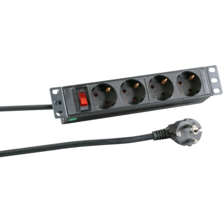 EFB Elektronik EK631DE.11 multiprise 2 m 4 sortie(s) CA Intérieure Noir
