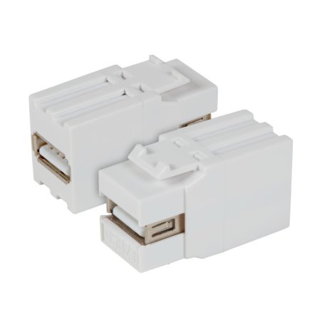 EFB Keystone Einbauadapter USB2.0 A - A, wei