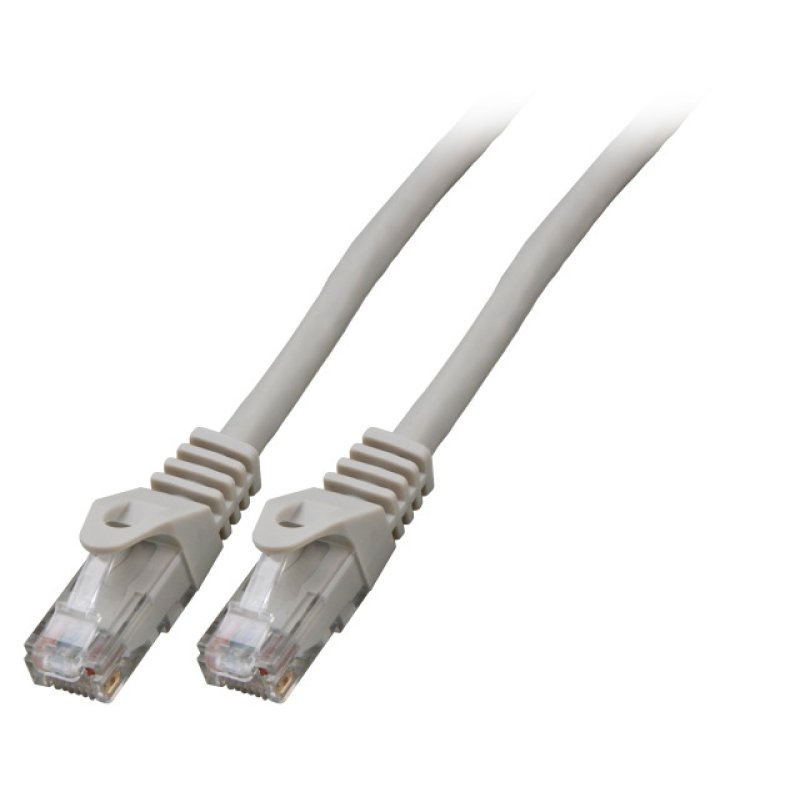 EFB RJ45 Patchkabel Cat.6 U/UTP LSZH CCA grau 0,25m