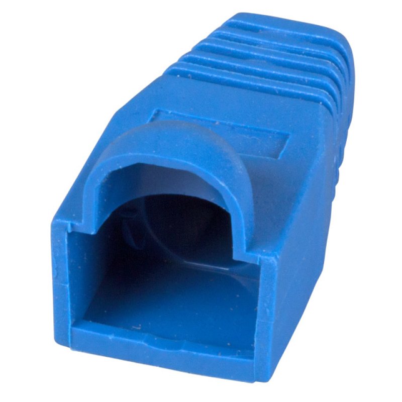 EFB Knickschutztlle RJ45 blau, mit Rastnasenschutz, VPE 100