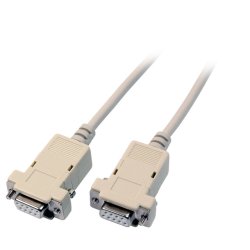 EFB Serielles Laplink Kabel , 2x DSub 9, Bu.-Bu., 3,0m, beige