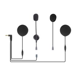 Motorcycle helmet headset with 3.5 mm plug for Q7 EJEAS HIFI-M2 intercom