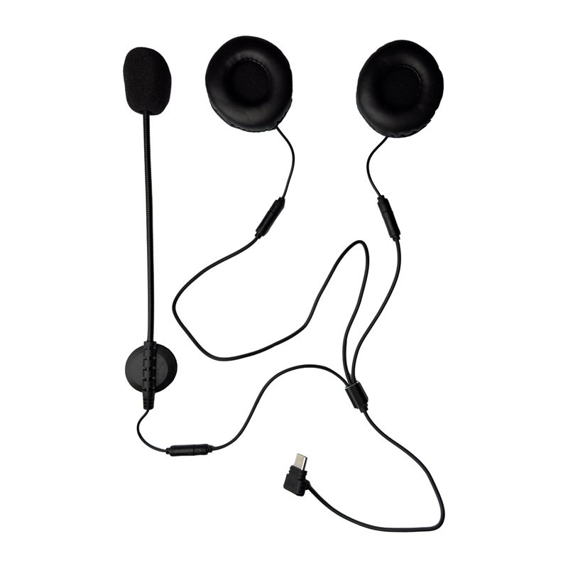 Type C headset for motorcycle helmet for K1/MS8/MS20 intercom EJEAS HIFI-M4H