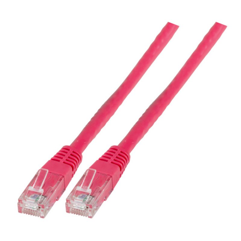 EFB RJ45 Patchkabel Cat.6 U/UTP PVC CCA magenta 0,25m