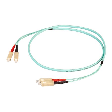 EFB Duplex Patchkabel Flat-Twin SC-SC OM3 50m LSZH 3x5mm aqua