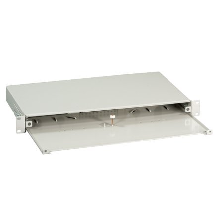 EFB Elektronik Spleißbox ausziehbar 1HE ohne Frontblende, unbestückt, grau
