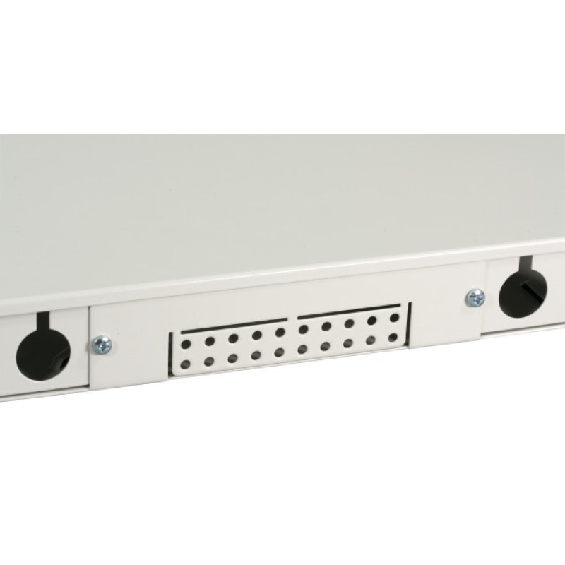 EFB Spleibox ausziehbar 1HE ohne Frontblende, unbestckt, grau