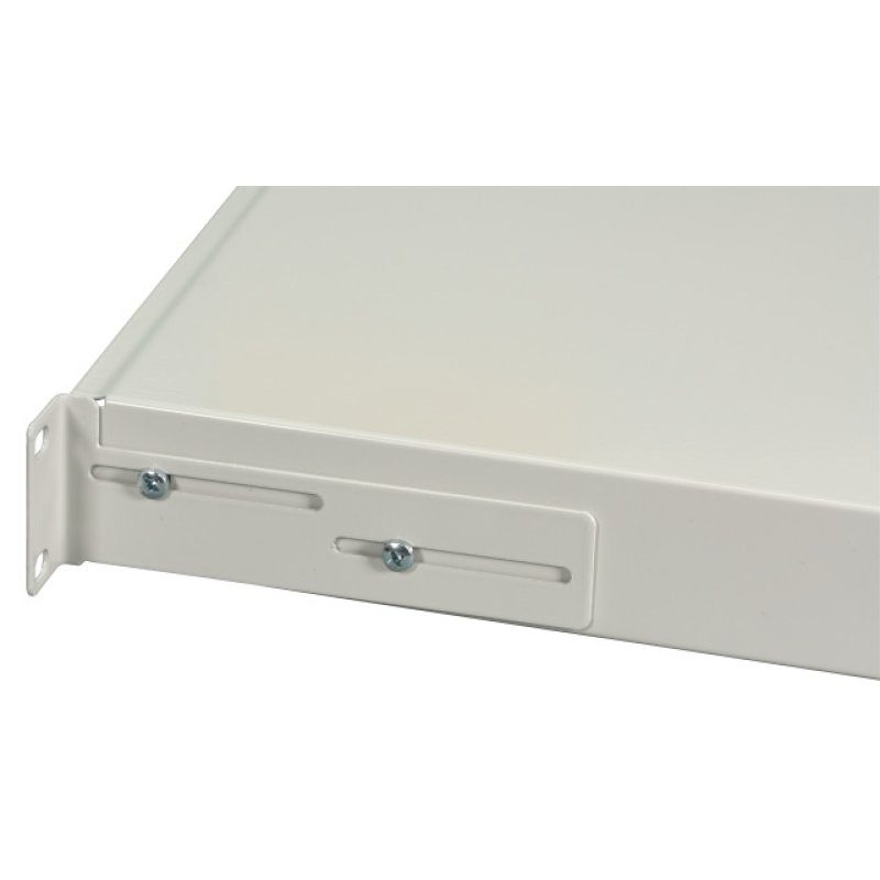 EFB Spleibox ausziehbar 1HE ohne Frontblende, unbestckt, grau
