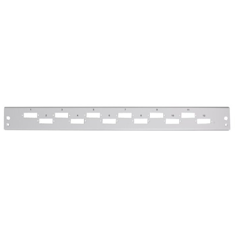EFB Frontblende 6 x SC Duplex/LC Quad vertikal, grau