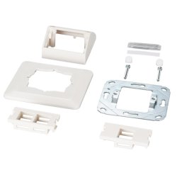 EFB Multifunktions-Rahmenset mit 1-und 2-Port Adapter Keystone Format(HDMI,USB,
