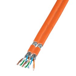 EFB Duplex LAN Cat.7 1000 AWG23 S/FTP, 2x4P CPR Dca, orange, 100m