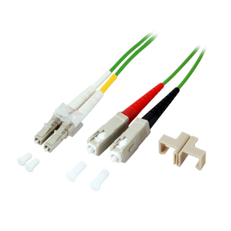 EFB Duplex Patchkabel LC-SC OM5 1m LSZH 2mm limettengrn