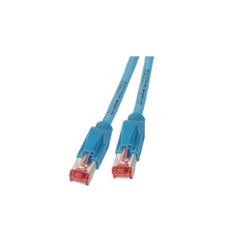 EFB RJ45 Patchkabel Cat.6A S/FTP LSZH Draka UC900 TM21 blau 20m