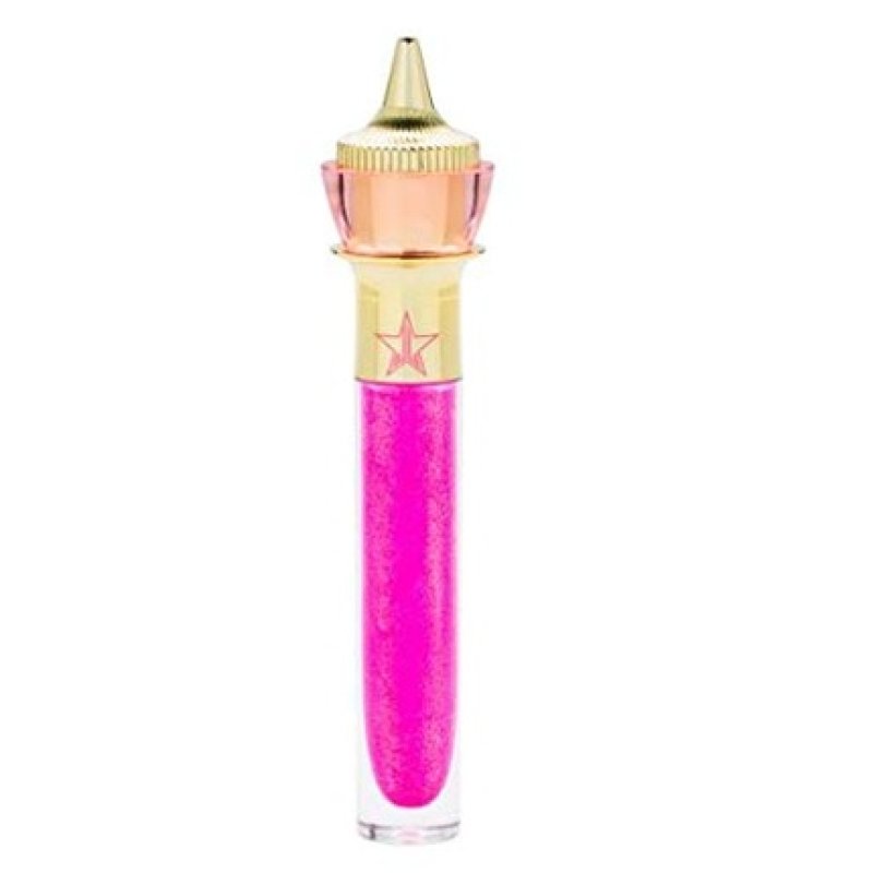The Gloss SPANK ME Hot Pink with Platinum Reflects and Metallic Finish