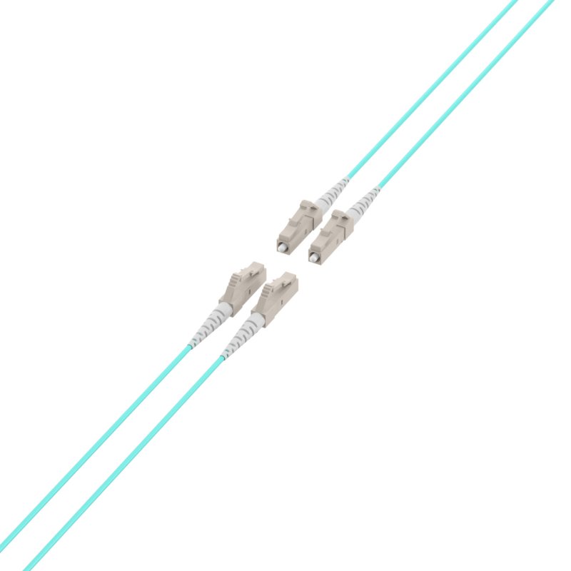 EFB Elektronik O8303S80OM3 câble InfiniBand et à fibres optiques 80 m 4x LC U-DQ(ZN) BH Couleur aqua, Beige, Noir