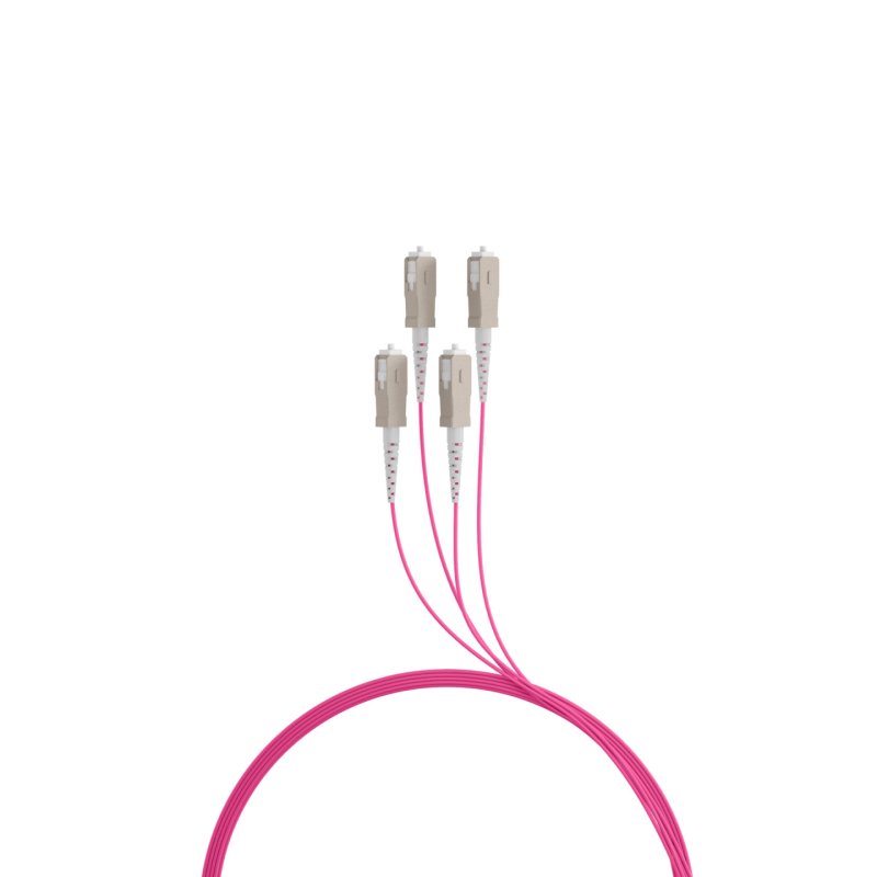 EFB Elektronik O8301S110OM4 InfiniBand/fibre optic cable 110 m 4x SC U-DQ(ZN) BH Beige, Black, Magenta