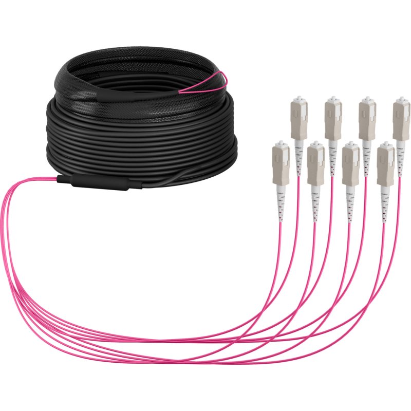 EFB Trunkkabel U-DQ(ZN)BH OM4 8G (1x8) SC-SC 10m Dca LSZH