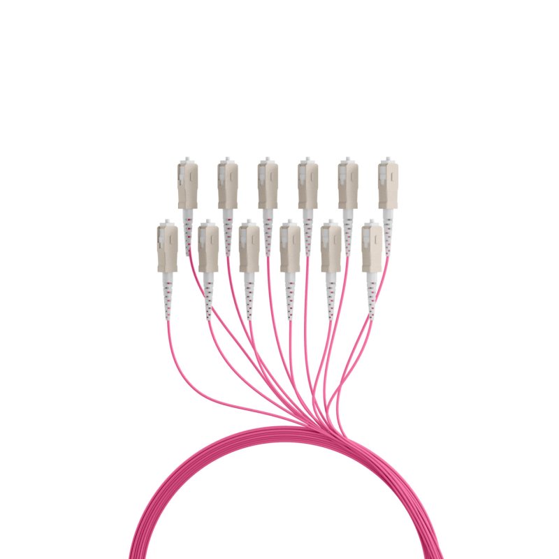EFB Elektronik O8341S170OM4 InfiniBand/fibre optic cable 170 m 12x SC U-DQ(ZN) BH Beige, Black, Magenta