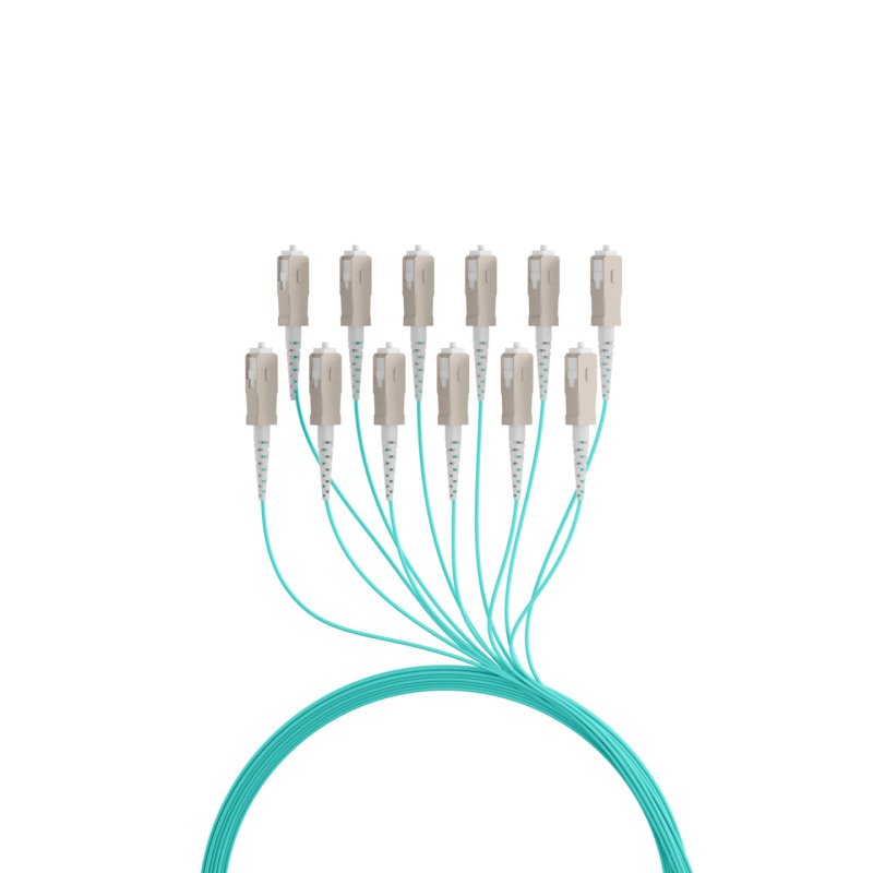 EFB Elektronik O8341S200OM3 InfiniBand/fibre optic cable 200 m 12x SC U-DQ(ZN) BH Beige, Black, Blue