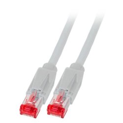 EFB RJ45 Patchkabel Cat.6A S/FTP LSZH Draka UC900 TM21 grau 25m