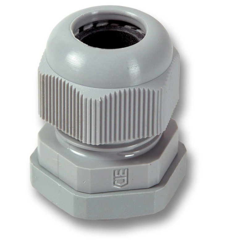 EFB Kabelverschraubung PG-16 PA6, inkl. Gegenmutter grau RAL7035