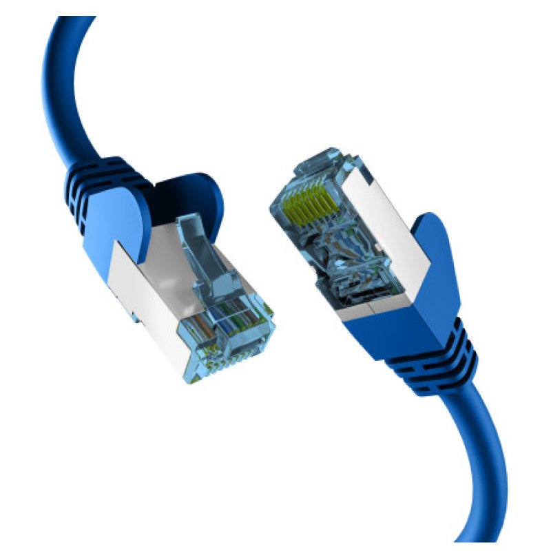 EFB Patchkabel 5,0m mit Cat7 Rohkabel RJ45 S/FTP PIMF blau