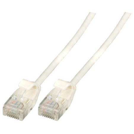 EFB RJ45 Patchkabel Cat.6A U/UTP TPE 3,6mm ultraflex schwarz 0,15m