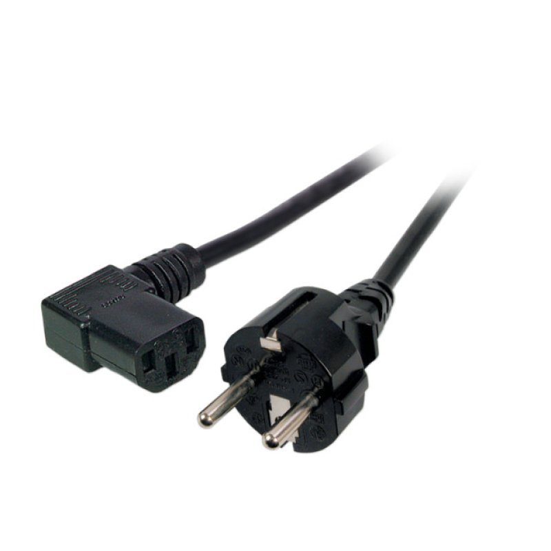 EFB Elektronik Schuko 180° - C13 90° 5m Noir Coupleur C13