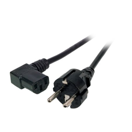 EFB Elektronik Schuko 180° - C13 90° 5m Black C13 coupler