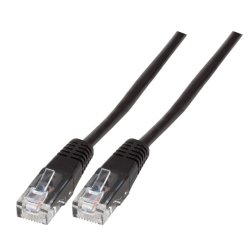 EFB Modularkabel RJ45 (8/4) - RJ45 (8/4), vergossen, schwarz, 2 m