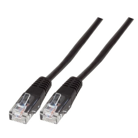 EFB Modularkabel RJ45 (8/4) - RJ45 (8/4), vergossen, schwarz, 2 m
