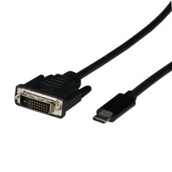 EFB USB Typ C - DVI-D Kabel, USB Typ-C Stecker - DVI-D Stecker, 1080P, 2m