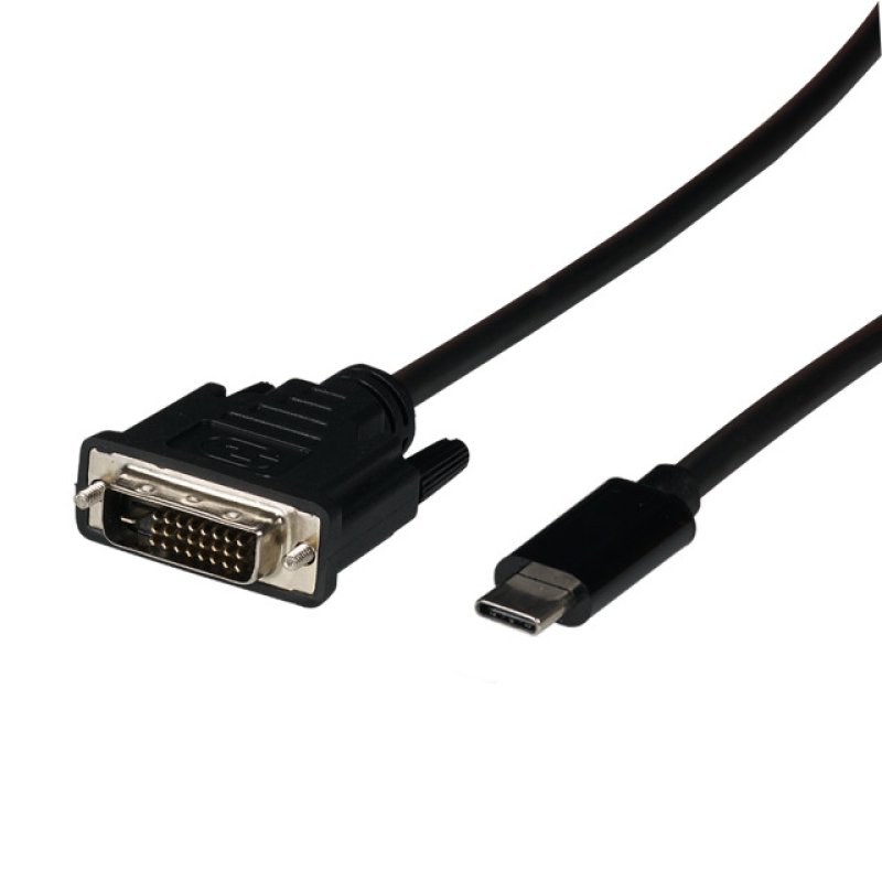 EFB USB Typ C - DVI-D Kabel, USB Typ-C Stecker - DVI-D Stecker, 1080P, 2m