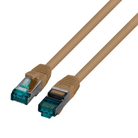 EFB RJ45 Patchkabel Cat.6A S/FTP LSZH braun 15m