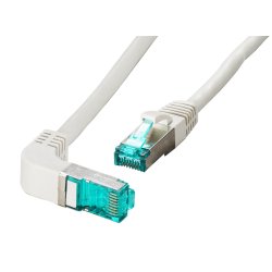 EFB RJ45 Patchkabel Cat.6A S/FTP LSZH 1x90 grau 0,25m
