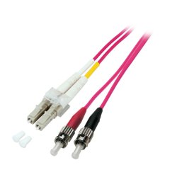 EFB Duplex Patchkabel LC-ST OM4 2m LSZH 2mm erikaviolett