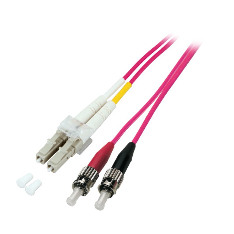 EFB Duplex Patchkabel LC-ST OM4 2m LSZH 2mm erikaviolett