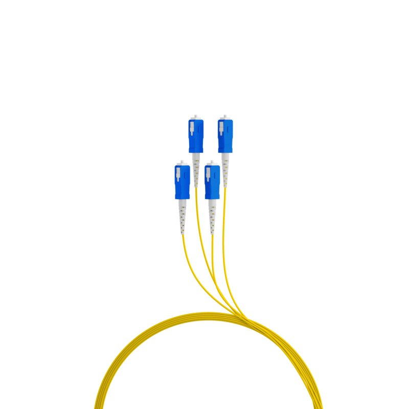 EFB Elektronik O8301S120OS2 câble InfiniBand et à fibres optiques 120 m 4x SC U-DQ(ZN) BH Noir, Bleu, Jaune